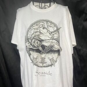 Seaside Oregon Sea‎ Turtle Graphic Print Gildan Ultra Cotton T-Shirt